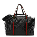 CRYSTAL MONOGRAM WEB LARGE DUFFLE BAG BLACK