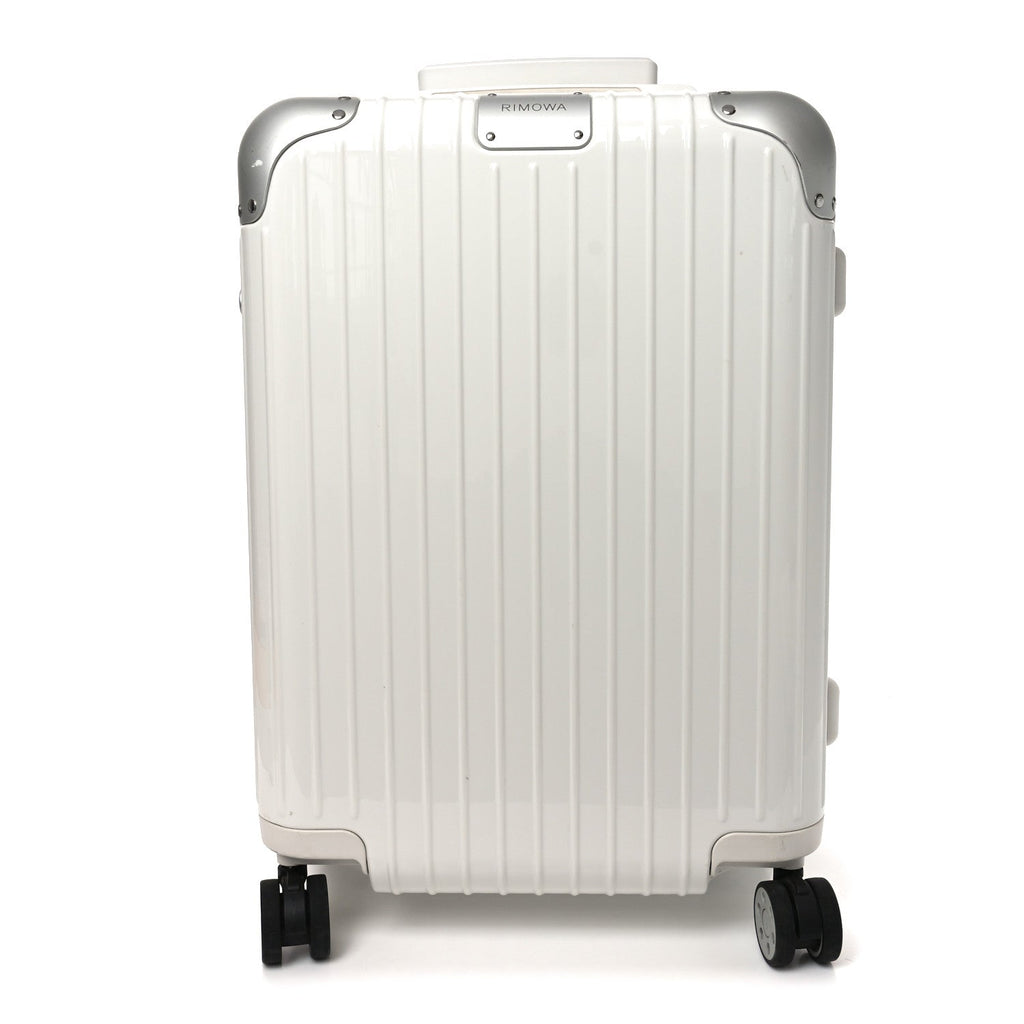 Rimowa Gloss Polycarbonate Aluminum Hybrid Cabin Gloss White