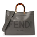 VITELLO KING PLEXIGLASS LOGO EMBOSSED MEDIUM FENDI SUNSHINE SHOPPER TOTE MOON