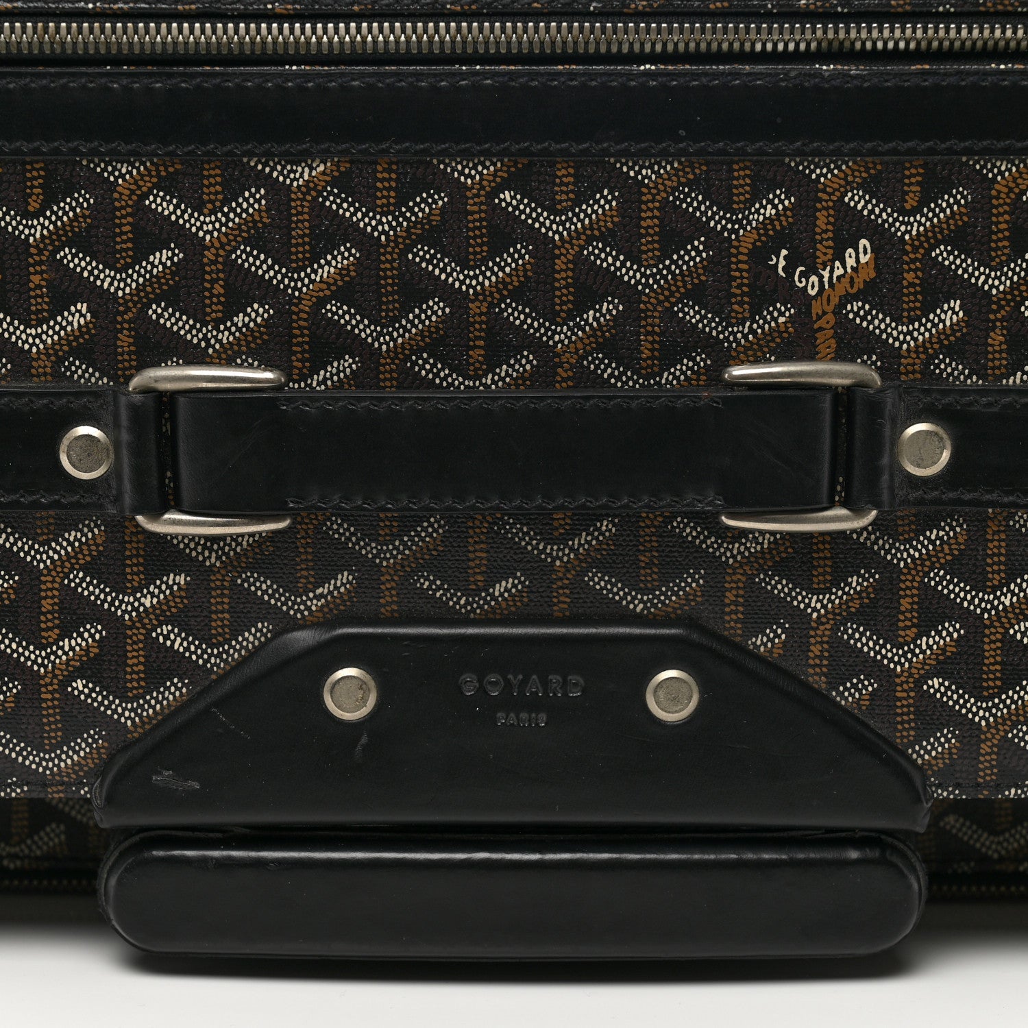 GOYARDINE TROLLEY ROLLING SUITCASE MM BLACK