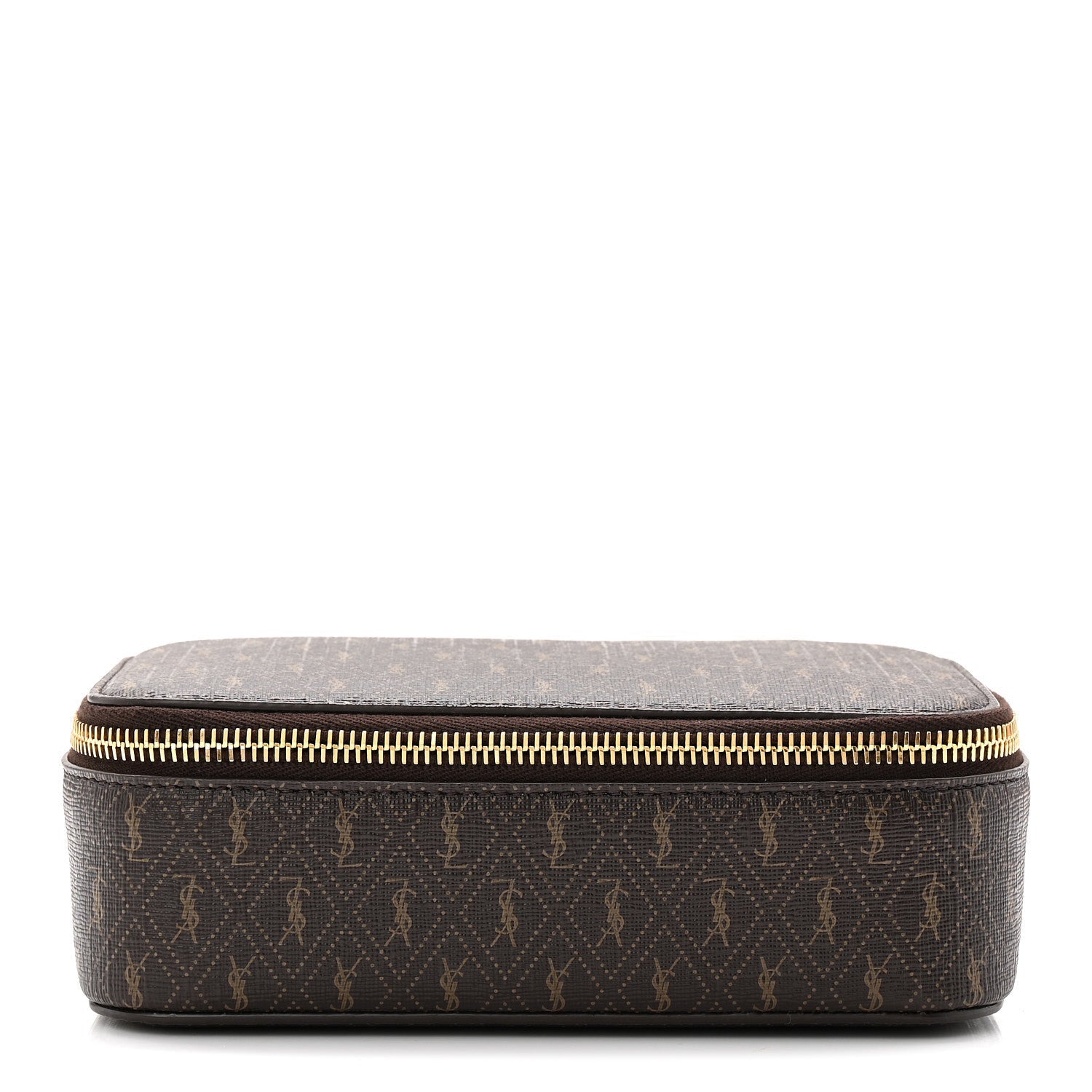 CANVAS LE MONOGRAMME SMALL JEWELRY CASE CHESTNUT