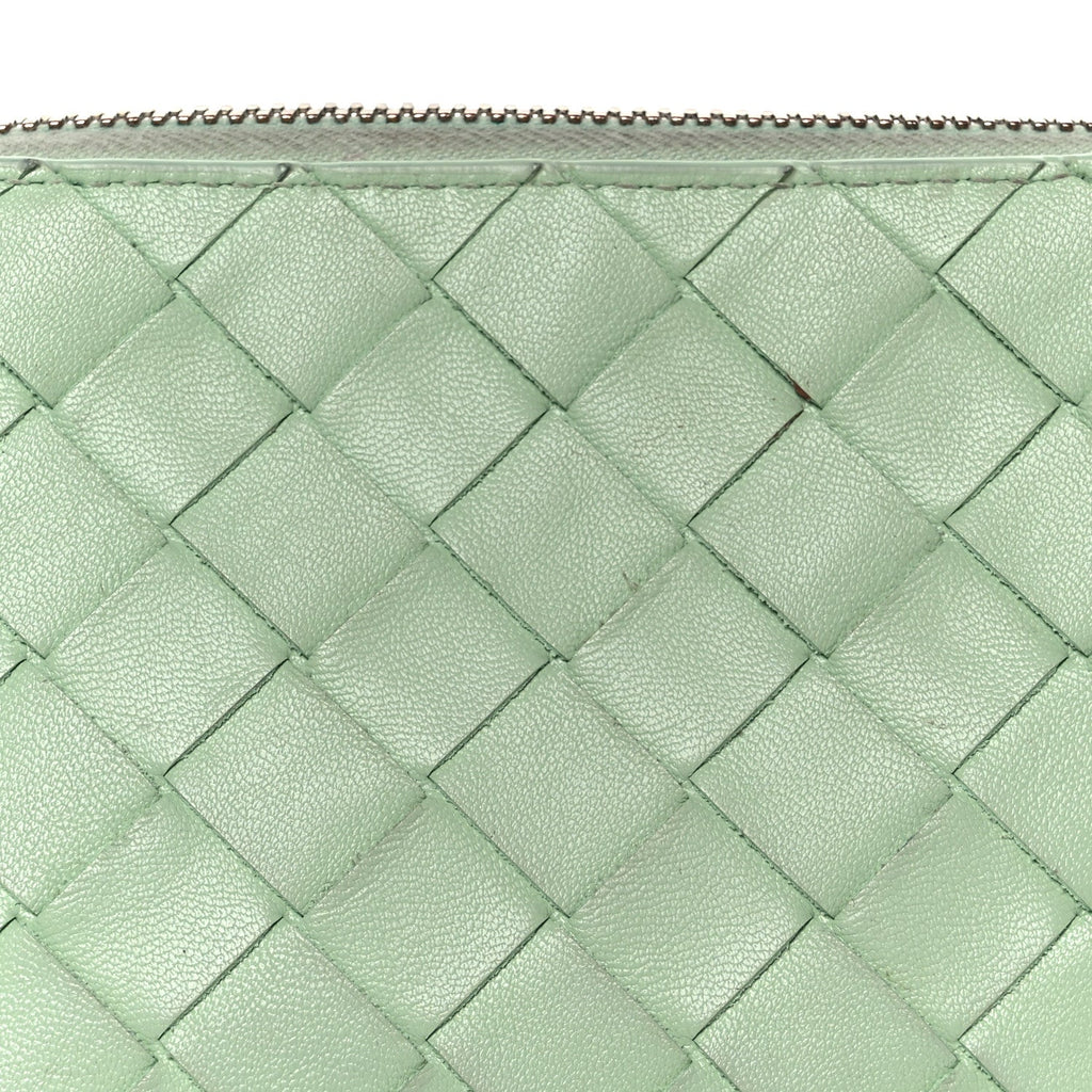 Nappa Intrecciato Small Beauty Pouch Fresh Mint