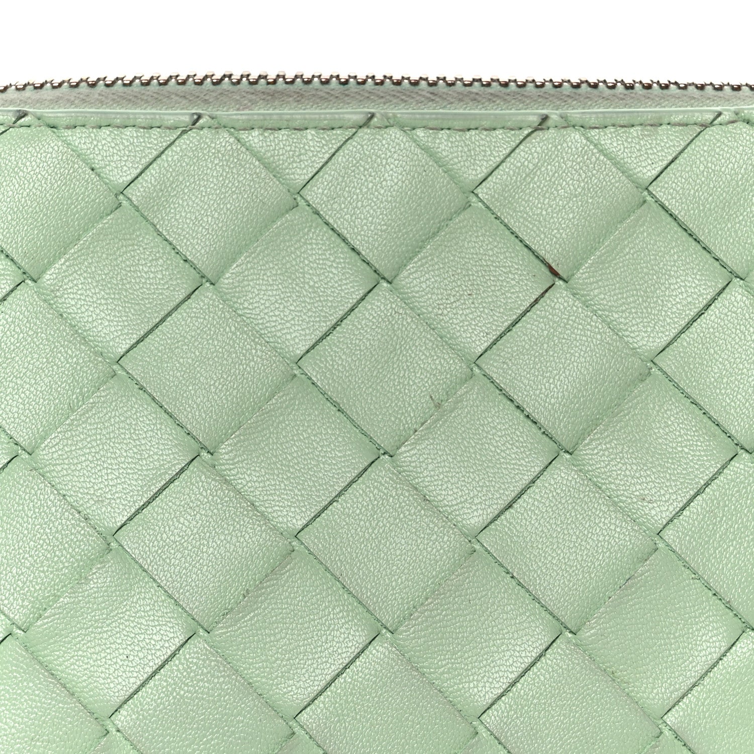 Nappa Intrecciato Small Beauty Pouch Fresh Mint