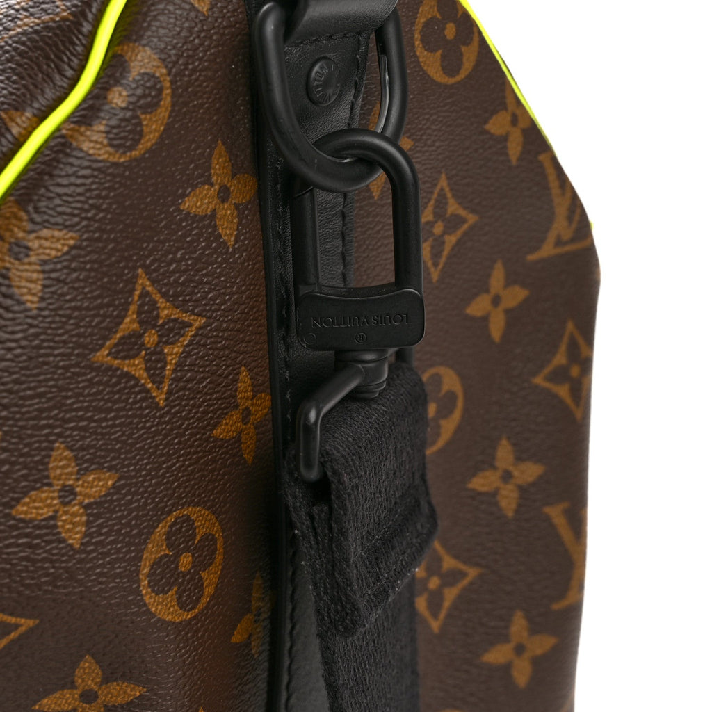MONOGRAM MACASSAR KEEPALL BANDOULIERE 50 FLORESCENT YELLOW