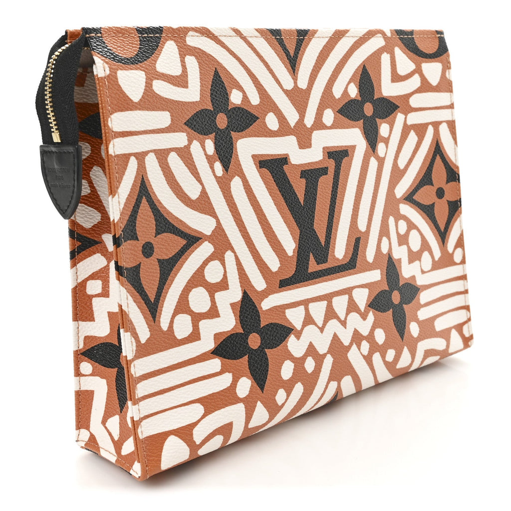 MONOGRAM GIANT CRAFTY POCHETTE TOILETRY 26 CREME CARAMEL