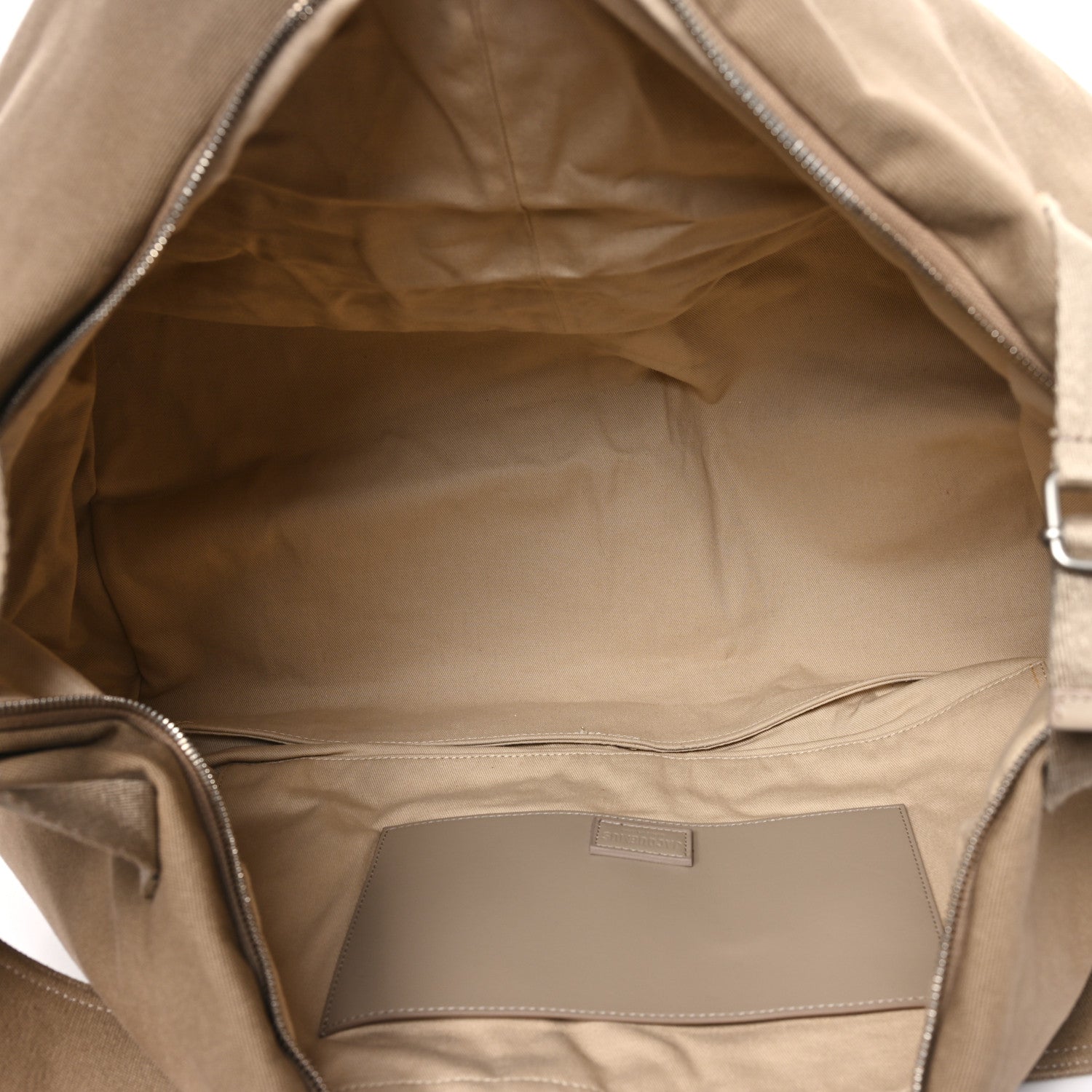 Canvas Le Sac A Linge Duffle Bag Beige