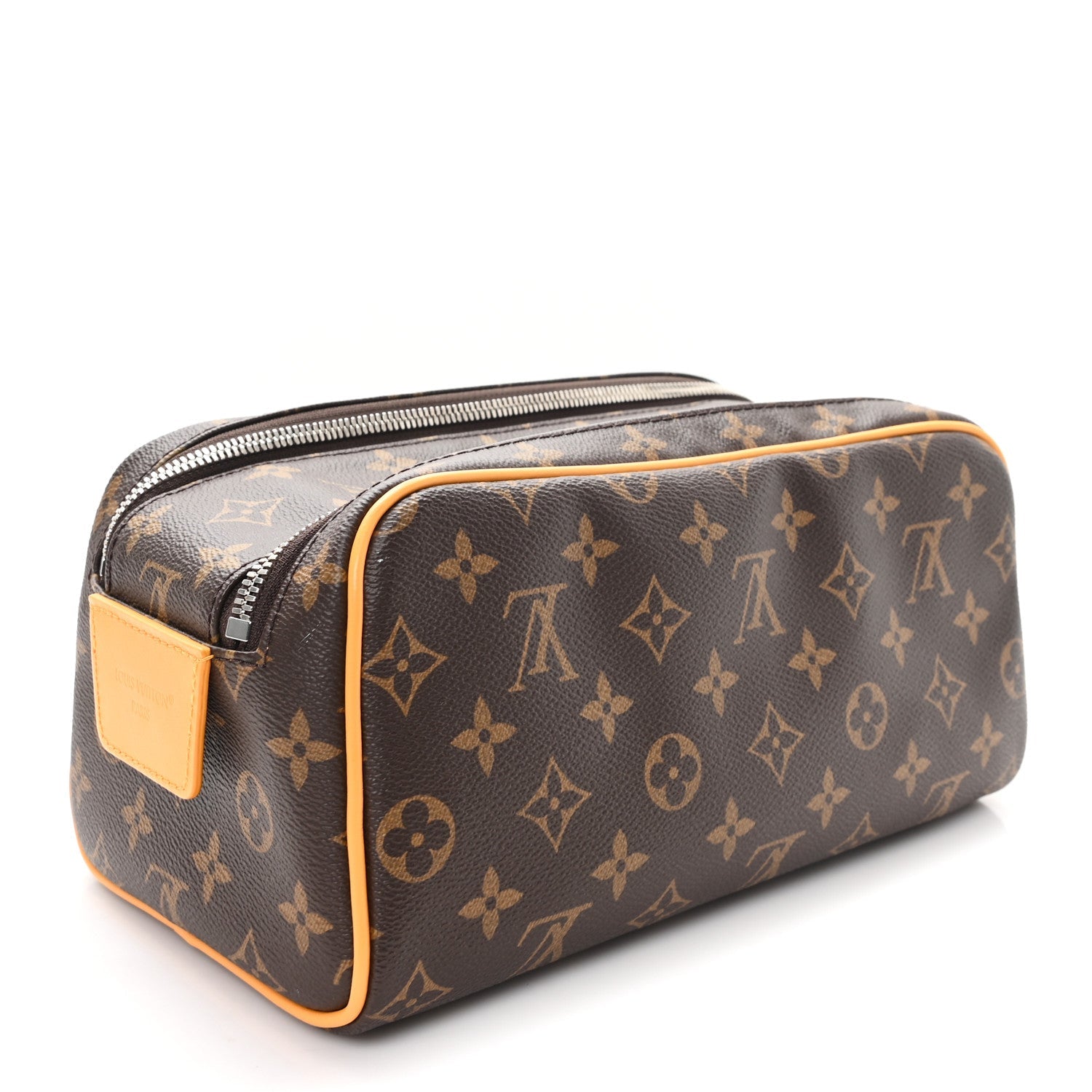 MONOGRAM MACASSAR DOPP KIT TOILET POUCH SAFRAN YELLOW