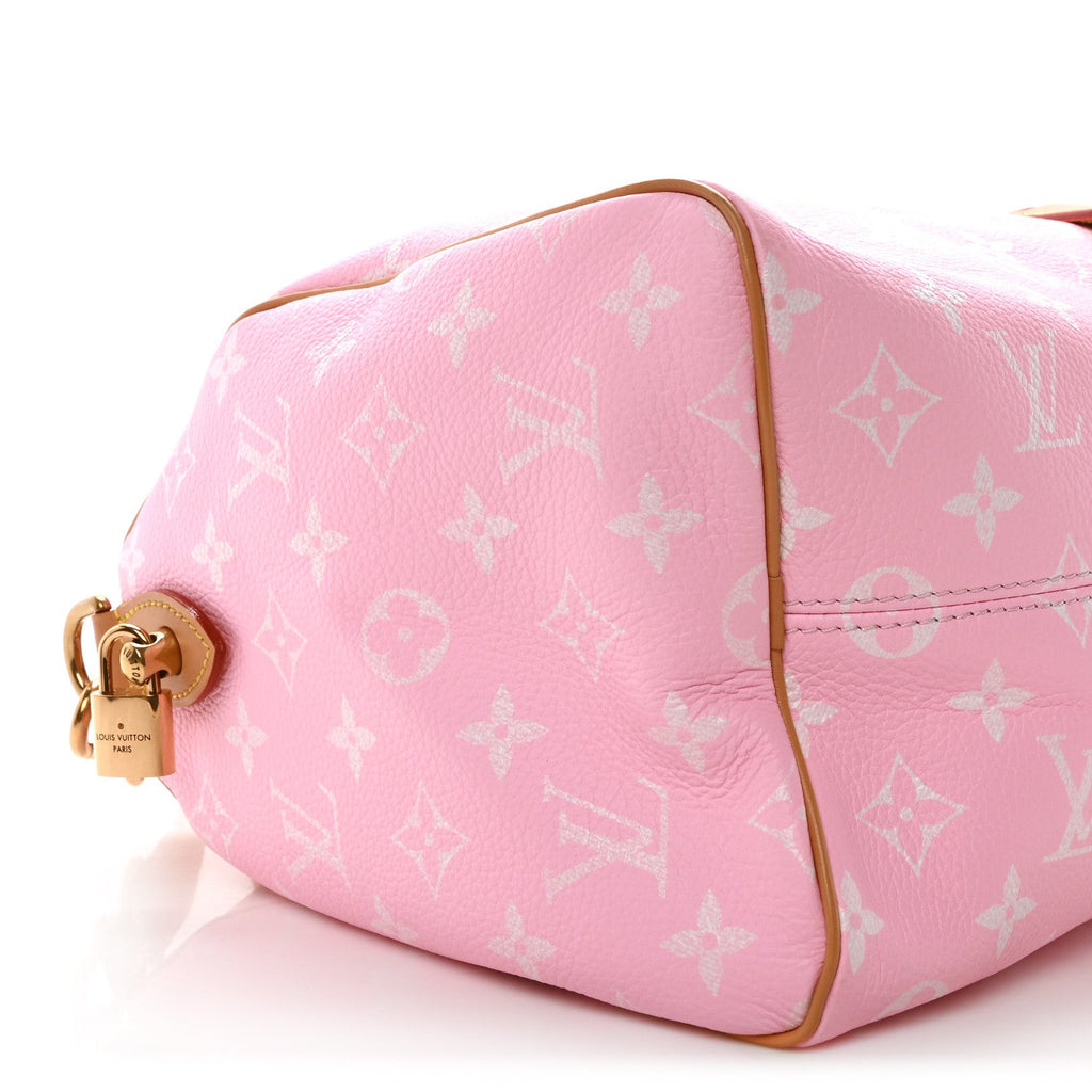 Calfskin Monogram Speedy P9 Bandouliere 30 Candy