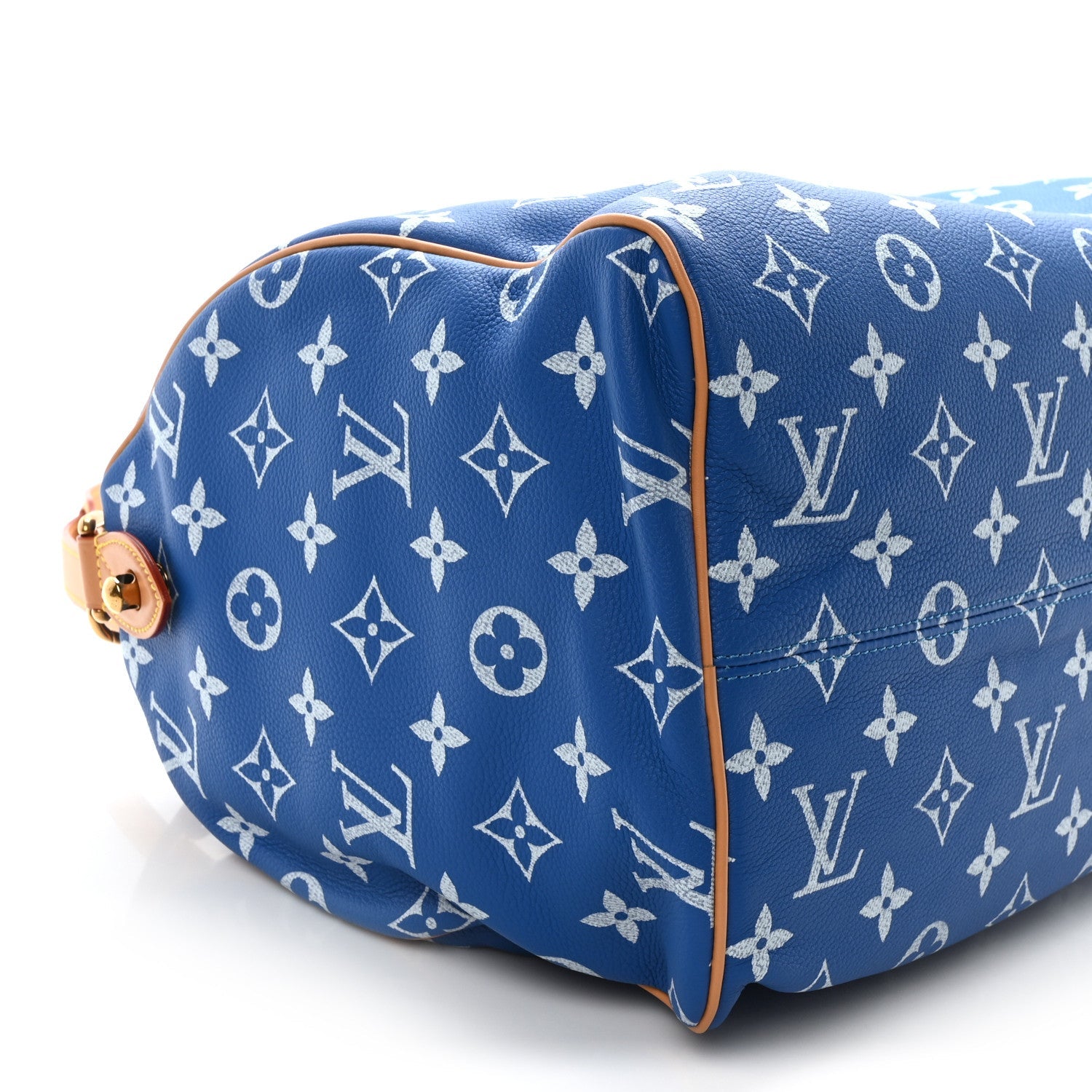 Calfskin Monogram Speedy P9 Bandouliere 40 Blue