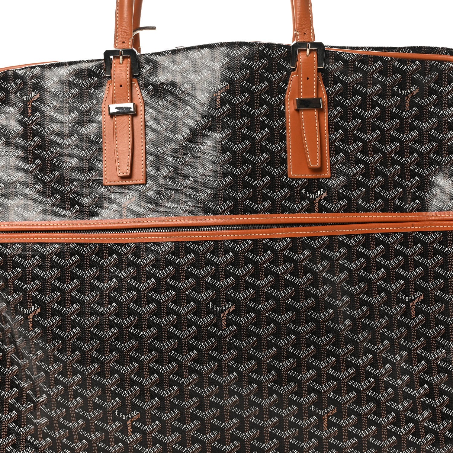 GOYARDINE PORTE-HABITS GARMENT BAG BLACK GOLD