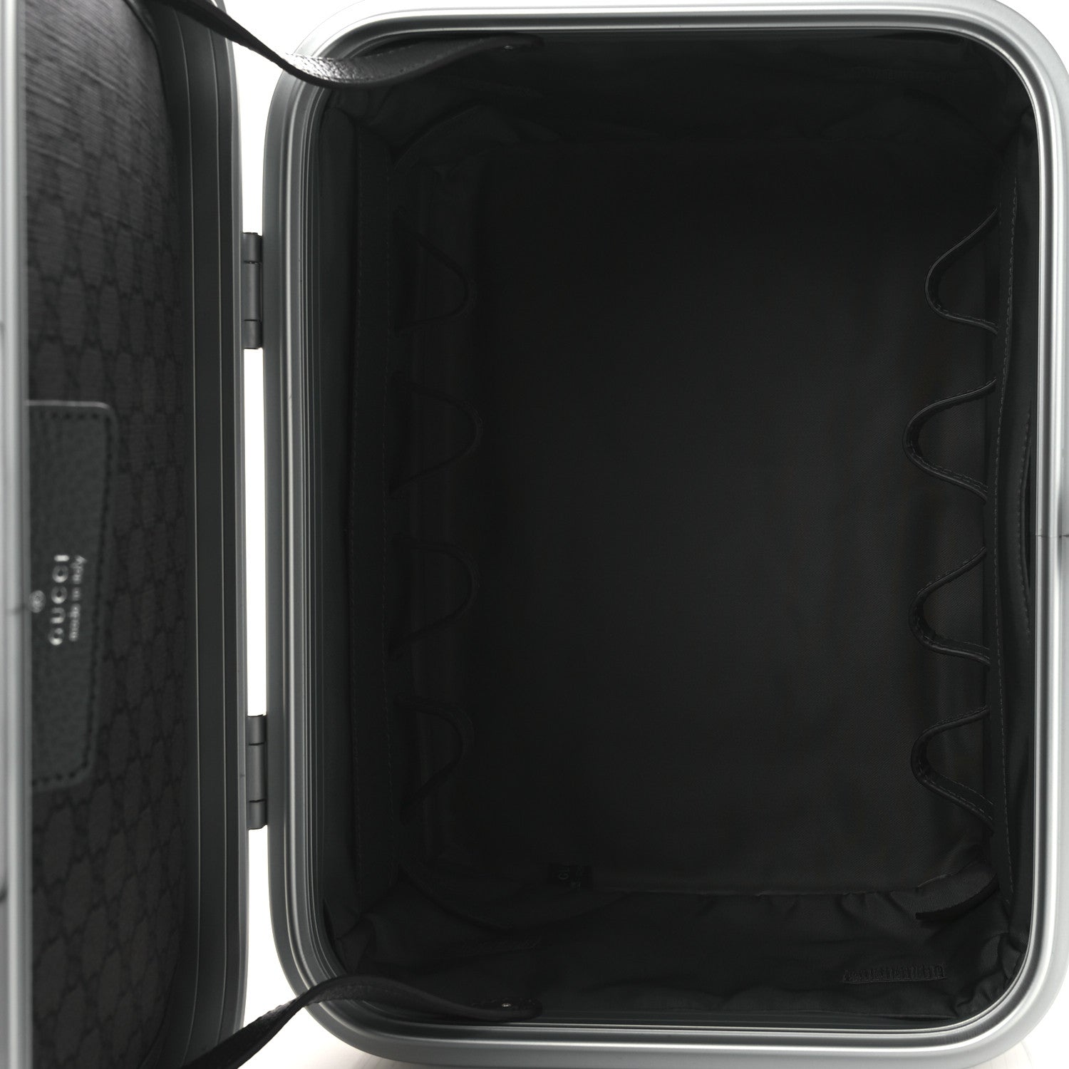 GG Supreme Monogram Aluminum Porter Beauty Case Silver