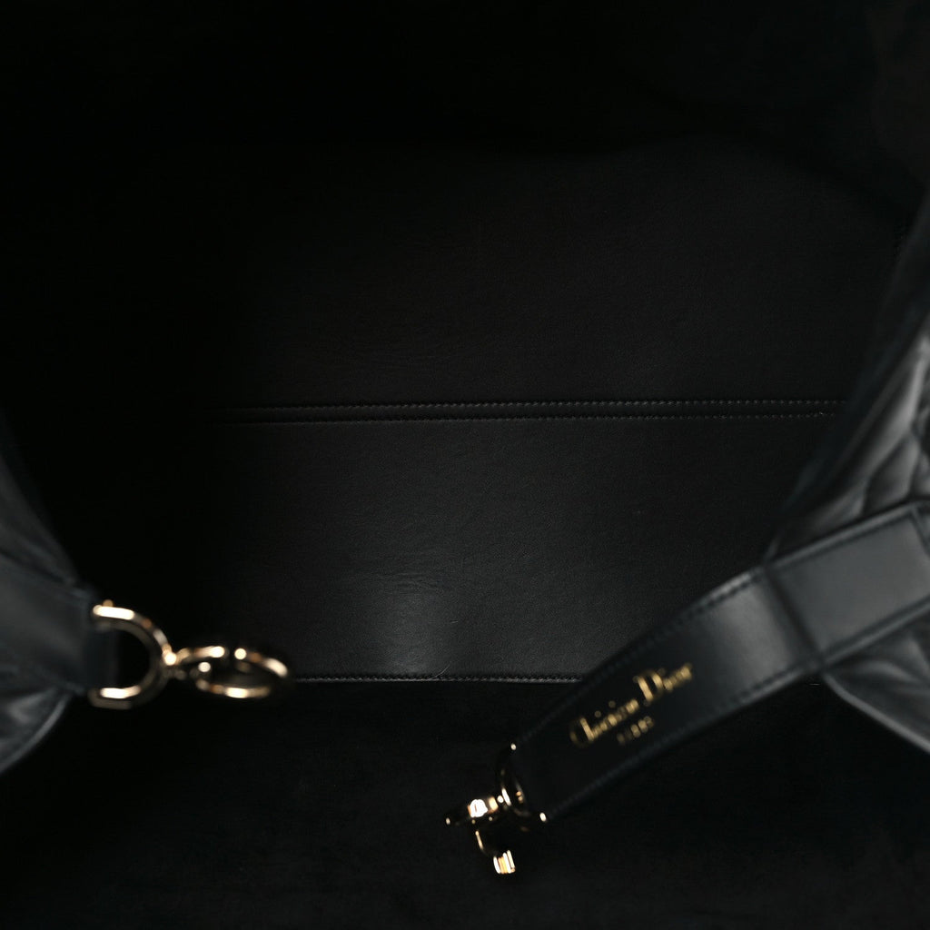 CALFSKIN MACROCANNAGE LARGE TOUJOURS BLACK