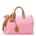Calfskin Monogram Speedy P9 Bandouliere 40 Candy
