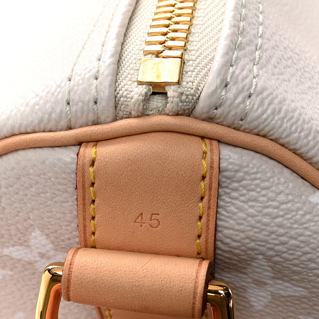 Monogram Giant By The Pool Keepall Bandouliere 45 Brume