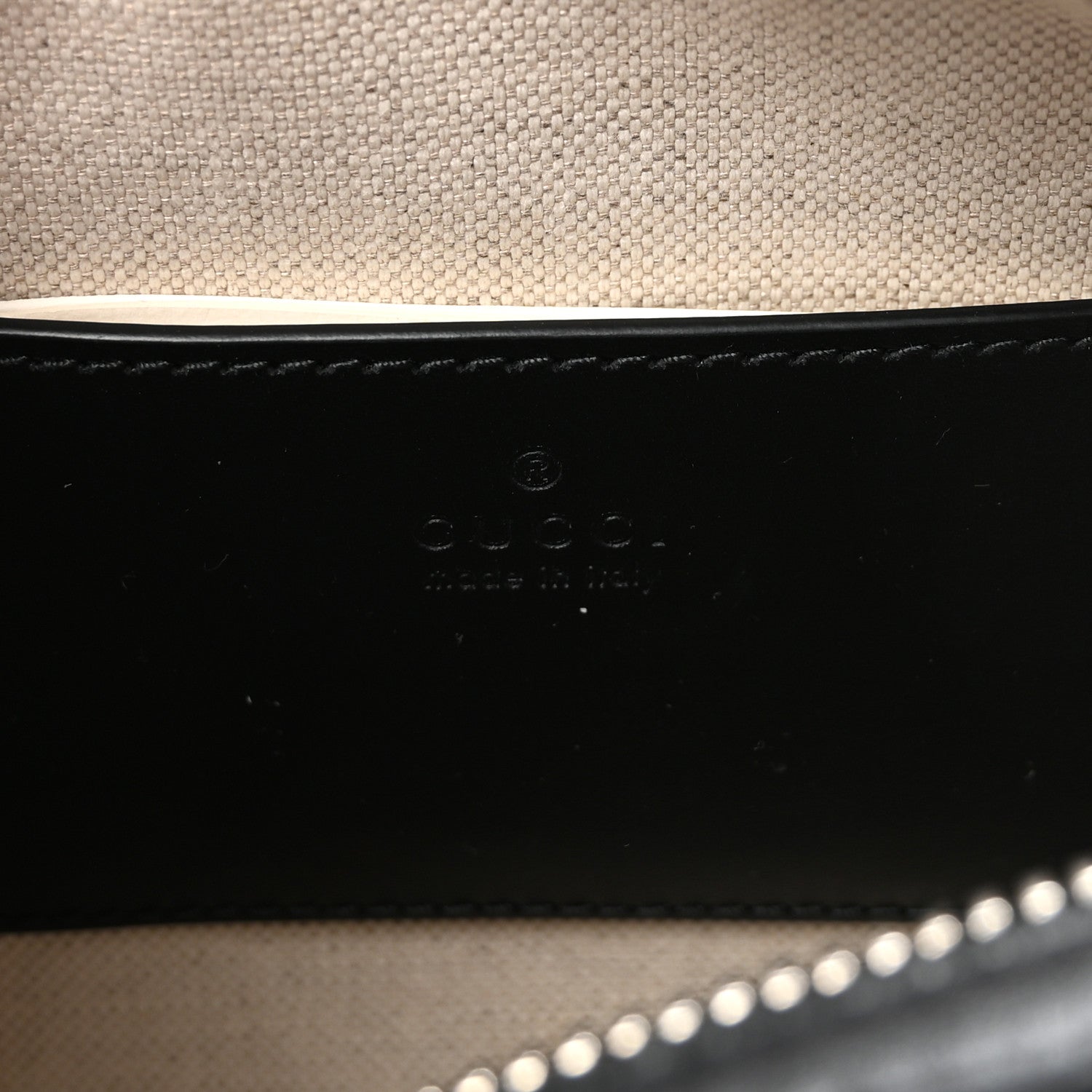 CALFSKIN GG TENNIS EMBOSSED MINI DUFFLE BAG BLACK