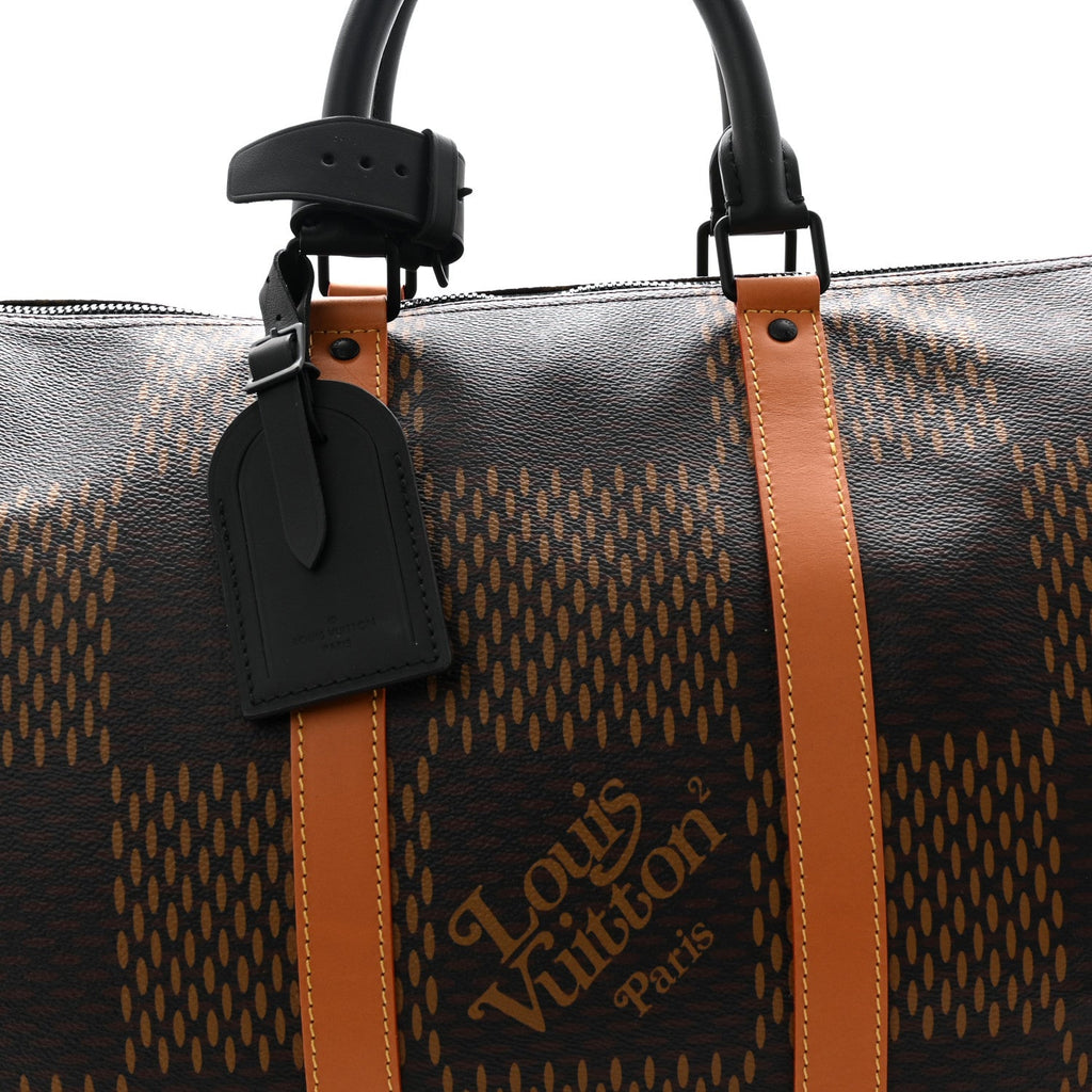 x Nigo Giant Damier Ebene Monogram Keepall Bandouliere 50
