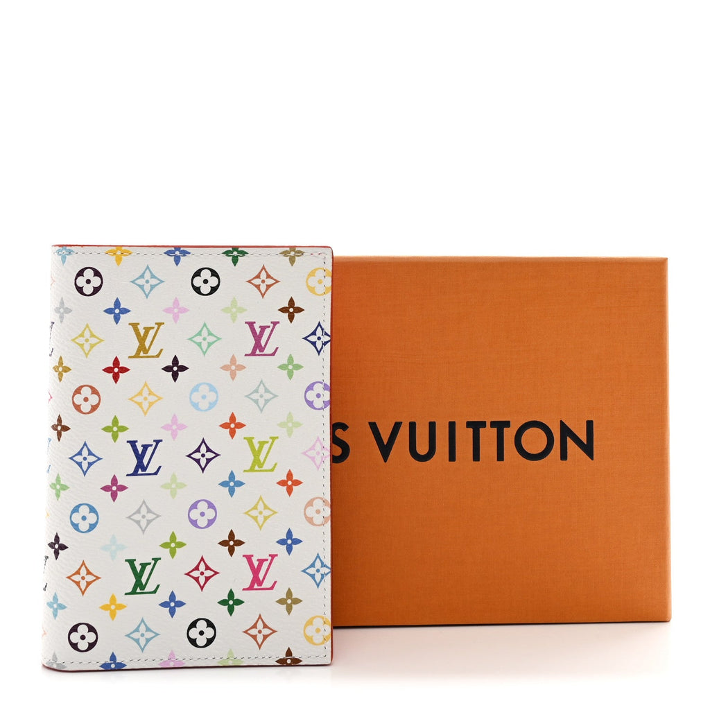 LV X TM Monogram Multicolor Passport Cover White