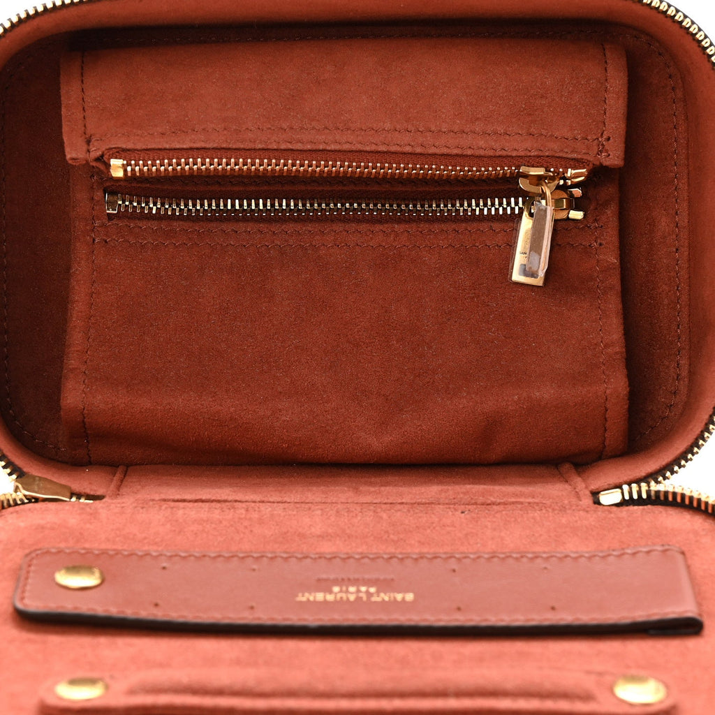CANVAS LE MONOGRAMME SMALL JEWELRY CASE CHESTNUT