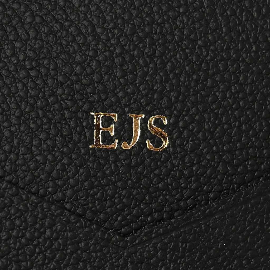 EMPREINTE MONOGRAM PASSPORT COVER BLACK