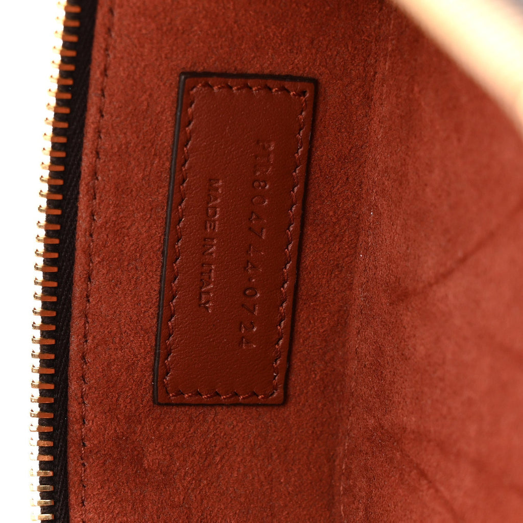 CANVAS LE MONOGRAMME SMALL JEWELRY CASE CHESTNUT