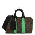 Monogram Macassar Keepall Bandouliere 25 Minty Green