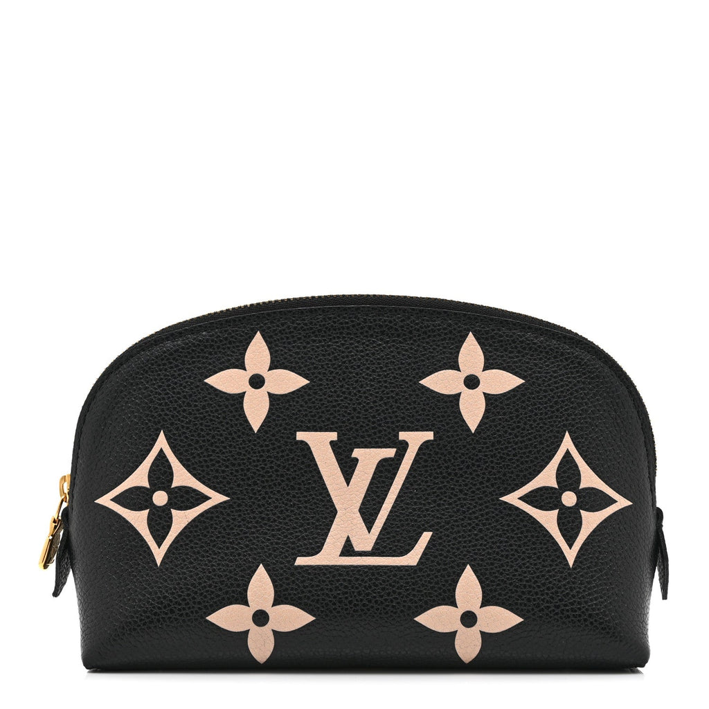 EMPREINTE MONOGRAM GIANT COSMETIC POUCH BLACK BEIGE