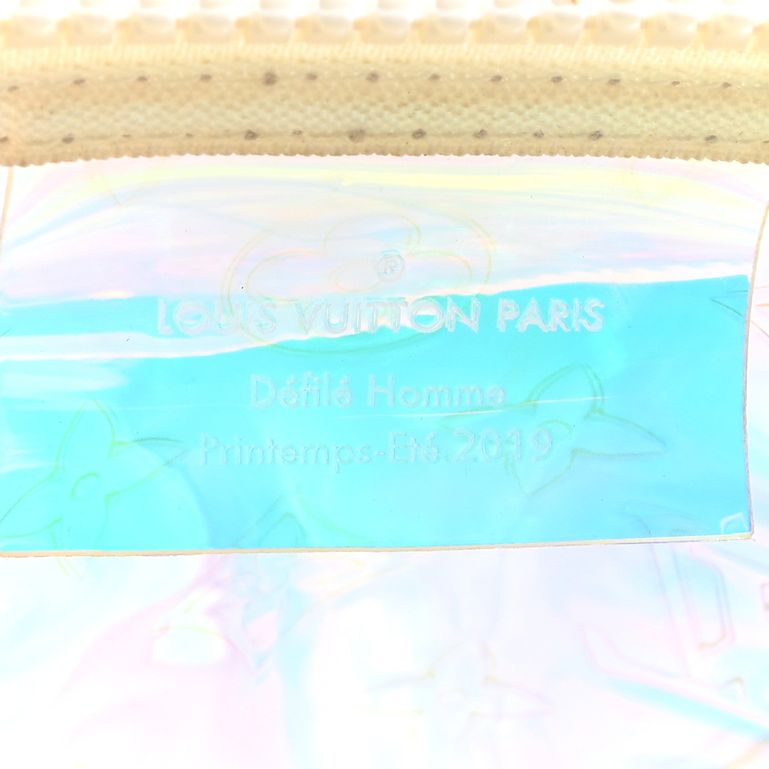 PVC MONOGRAM KEEPALL BANDOULIERE 50 IRIDESCENT PRISM