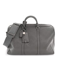 Calfskin GG Tennis Embossed Duffle Bag Grey