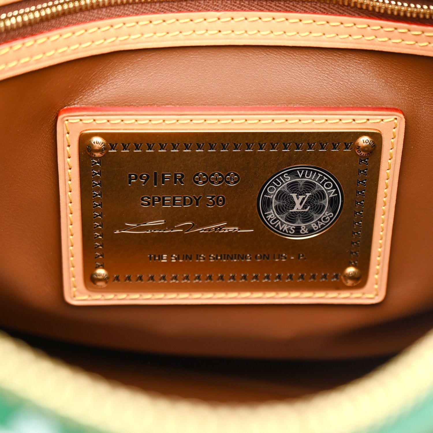 Calfskin Monogram Speedy P9 Bandouliere 30 Green