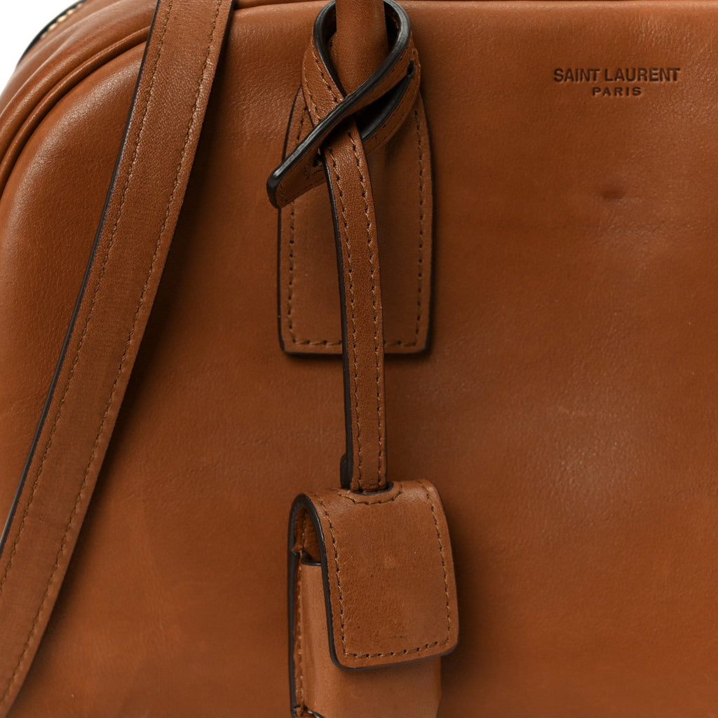CALFSKIN SMALL SAC DE JOUR BOSTON HANDLE TOASTED BROWN
