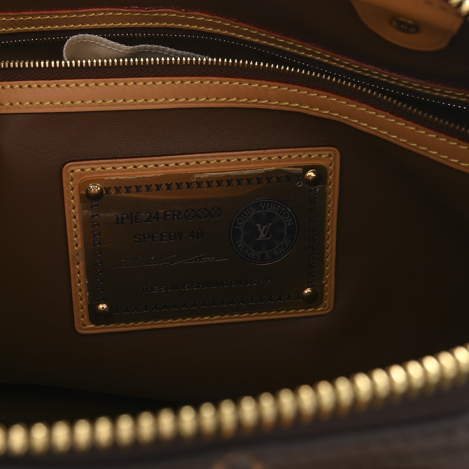 CALFSKIN MONOGRAM SPEEDY P9 BANDOULIERE 40