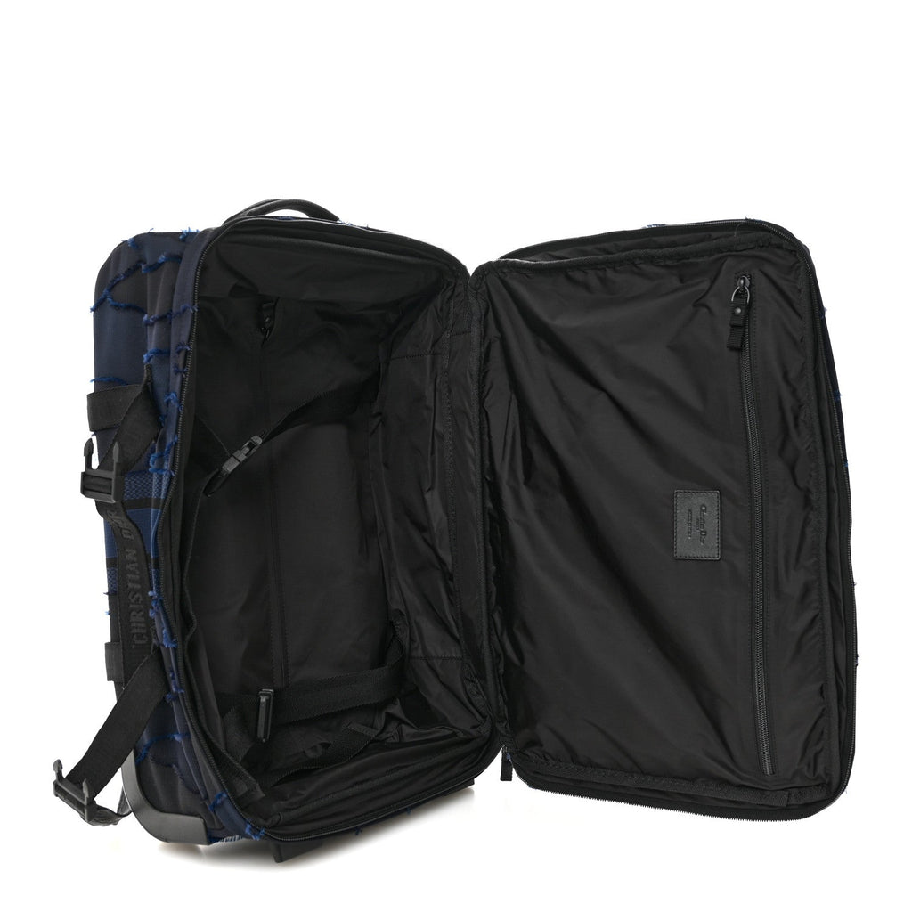 CANVAS SMALL DIORTRAVEL SUITCASE BLUE MULTICOLOR
