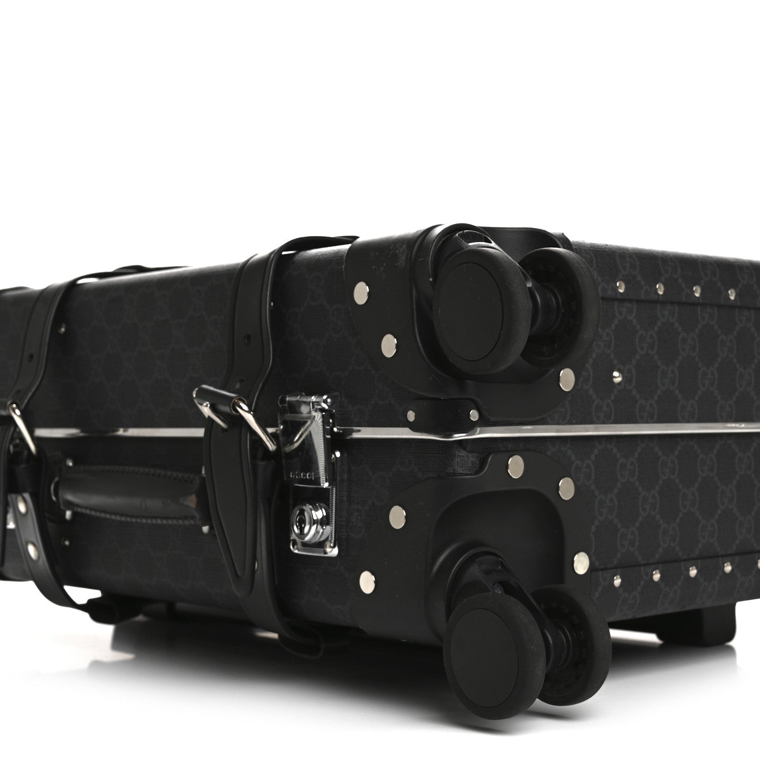 GG Supreme Monogram Globe-Trotter Carry-On Black