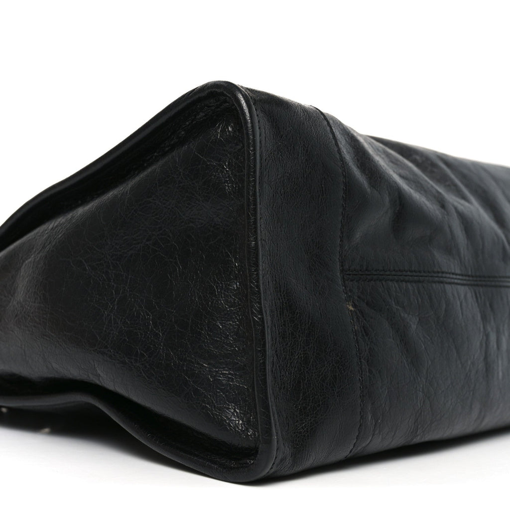 FLUFFY CALFSKIN MORPHEUS WEEKENDER DUFFLE BLACK
