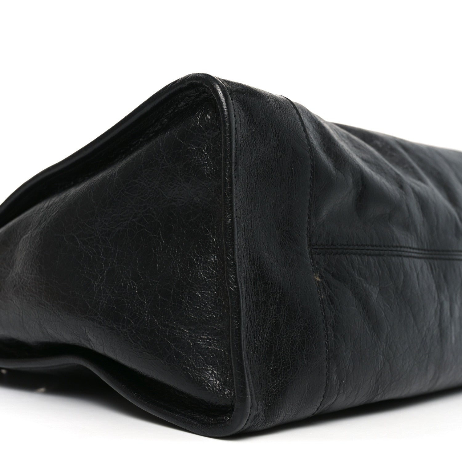 FLUFFY CALFSKIN MORPHEUS WEEKENDER DUFFLE BLACK