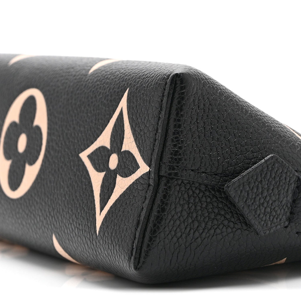 EMPREINTE MONOGRAM GIANT COSMETIC POUCH BLACK BEIGE