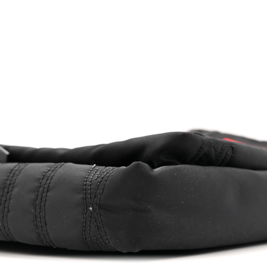 Nylon Sneaker Sole Loubideal Messenger Bag Black Loubi