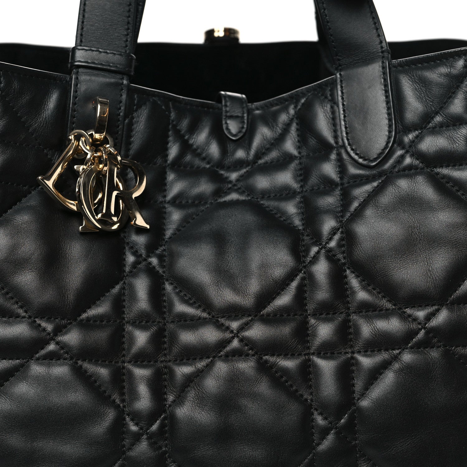 CALFSKIN MACROCANNAGE LARGE TOUJOURS BLACK