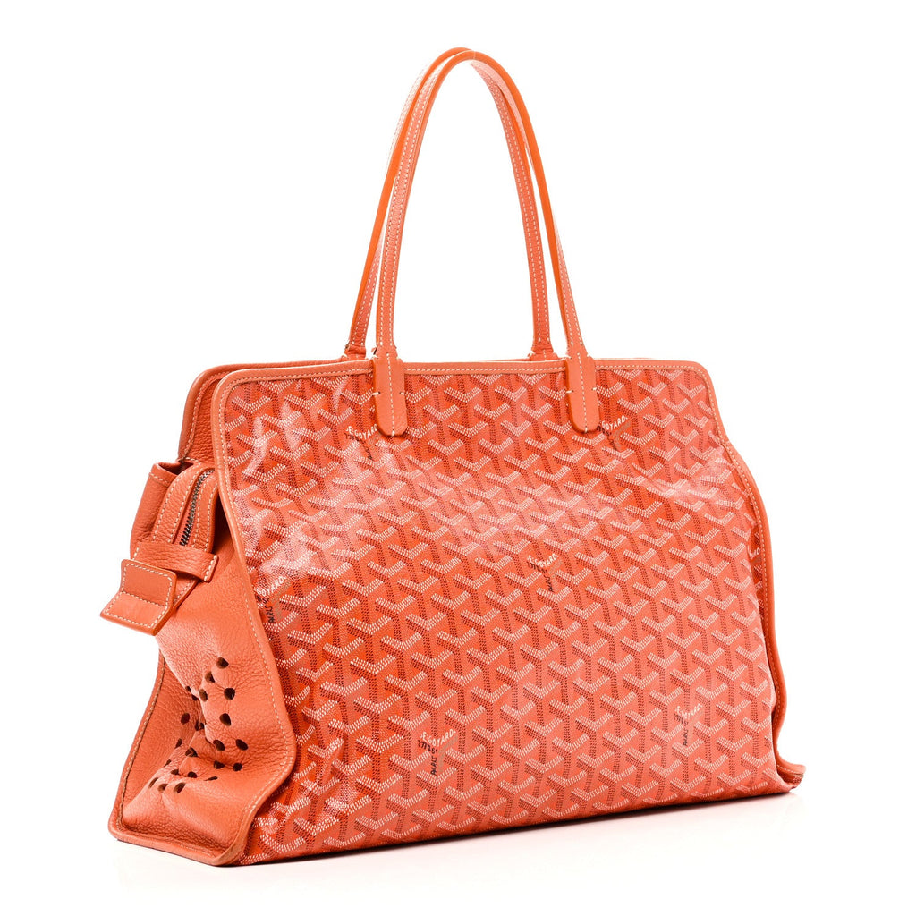 GOYARDINE SAC HARDY PET CARRIER PM ORANGE