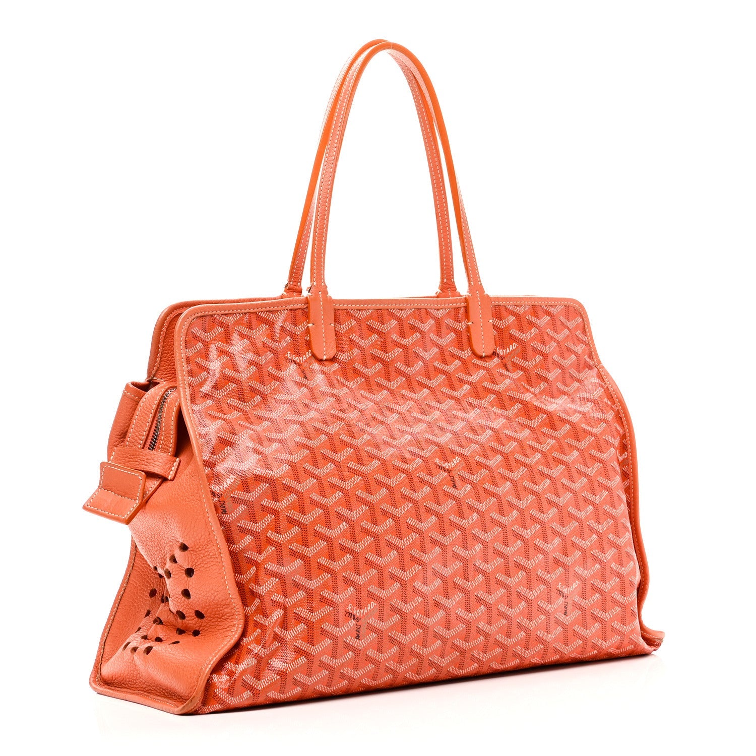 GOYARDINE SAC HARDY PET CARRIER PM ORANGE