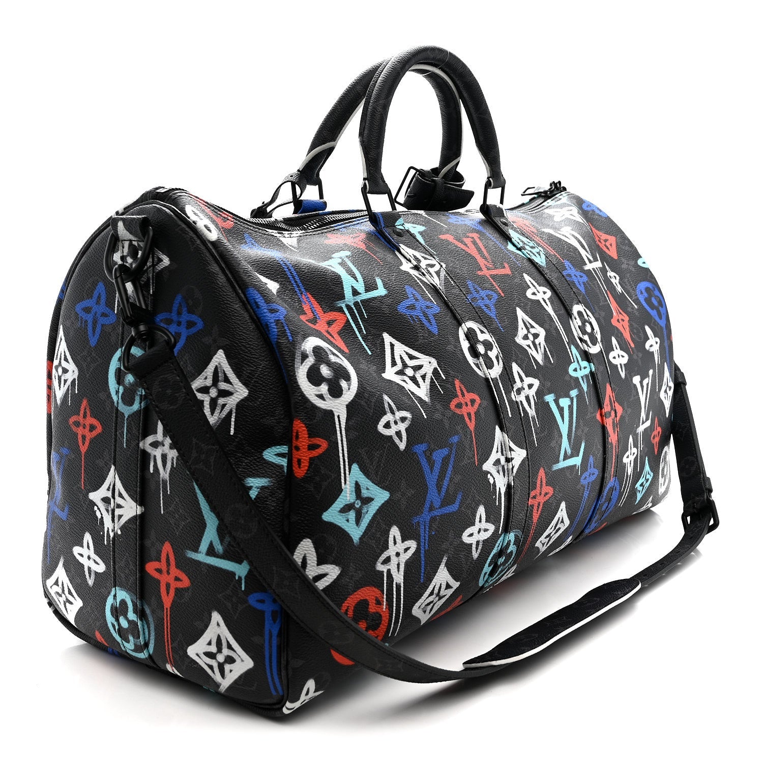 MONOGRAM ECLIPSE LV GRAFFITI KEEPALL BANDOULIERE 50 MULTICOLOR