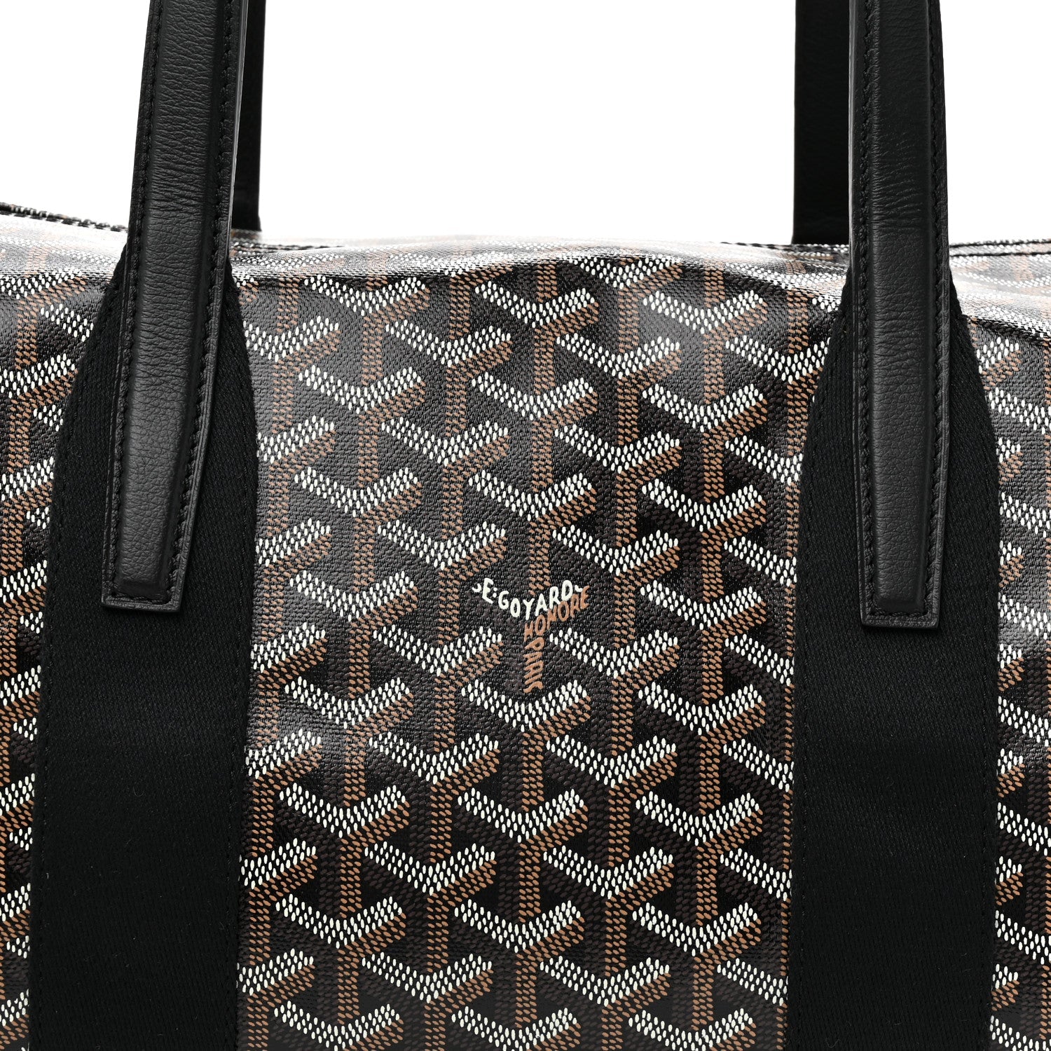 GOYARDINE BARREL 40 SPORTS BAG BLACK