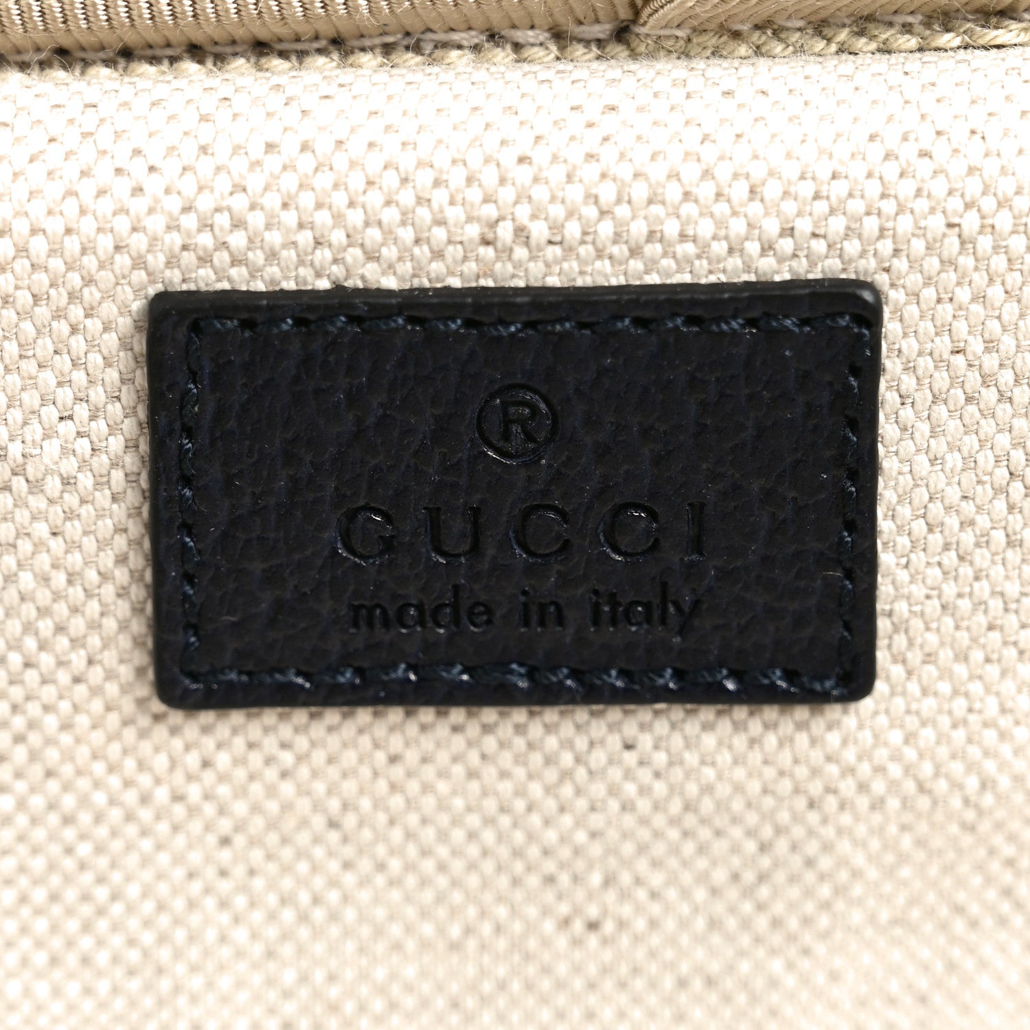 GG Supreme Monogram Textured Dollar Calfskin Web Ophidia Small Savoy Cabin Trolley Black Blue