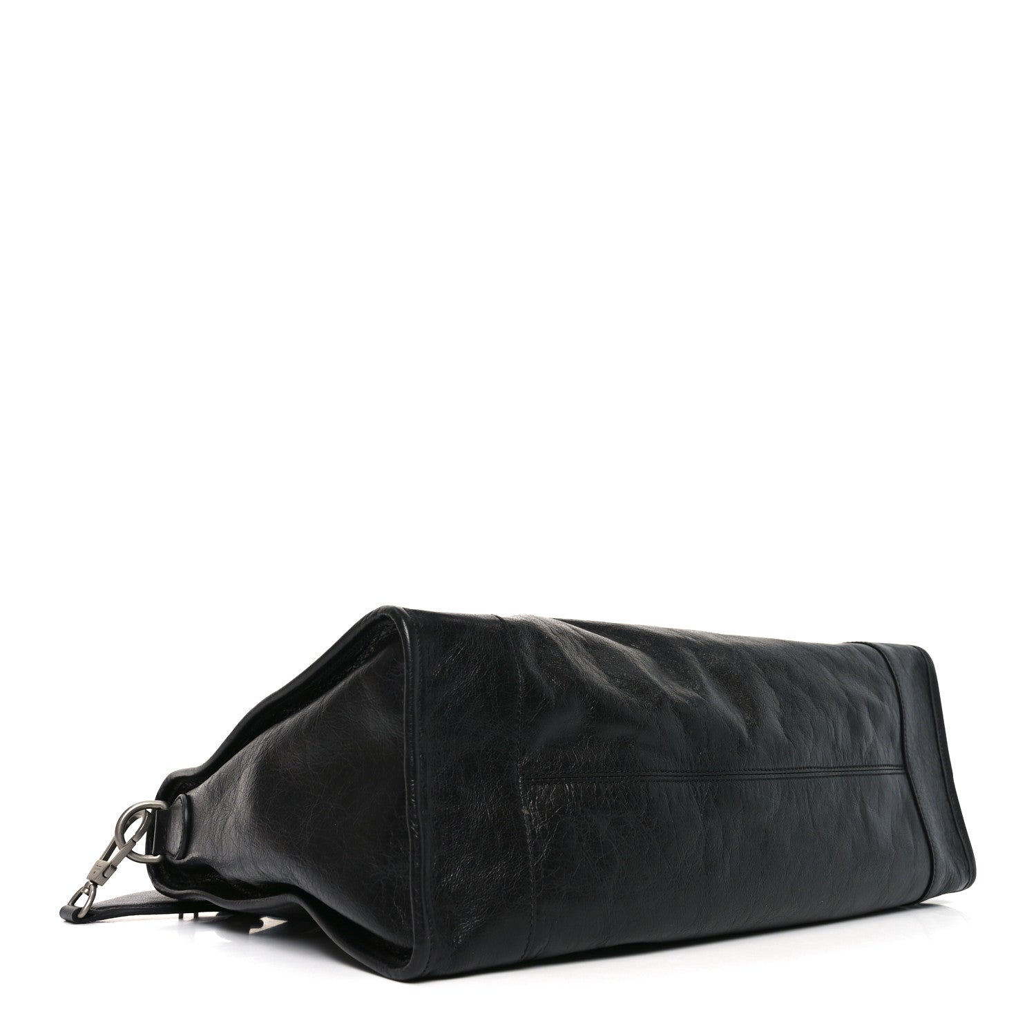 FLUFFY CALFSKIN MORPHEUS WEEKENDER DUFFLE BLACK