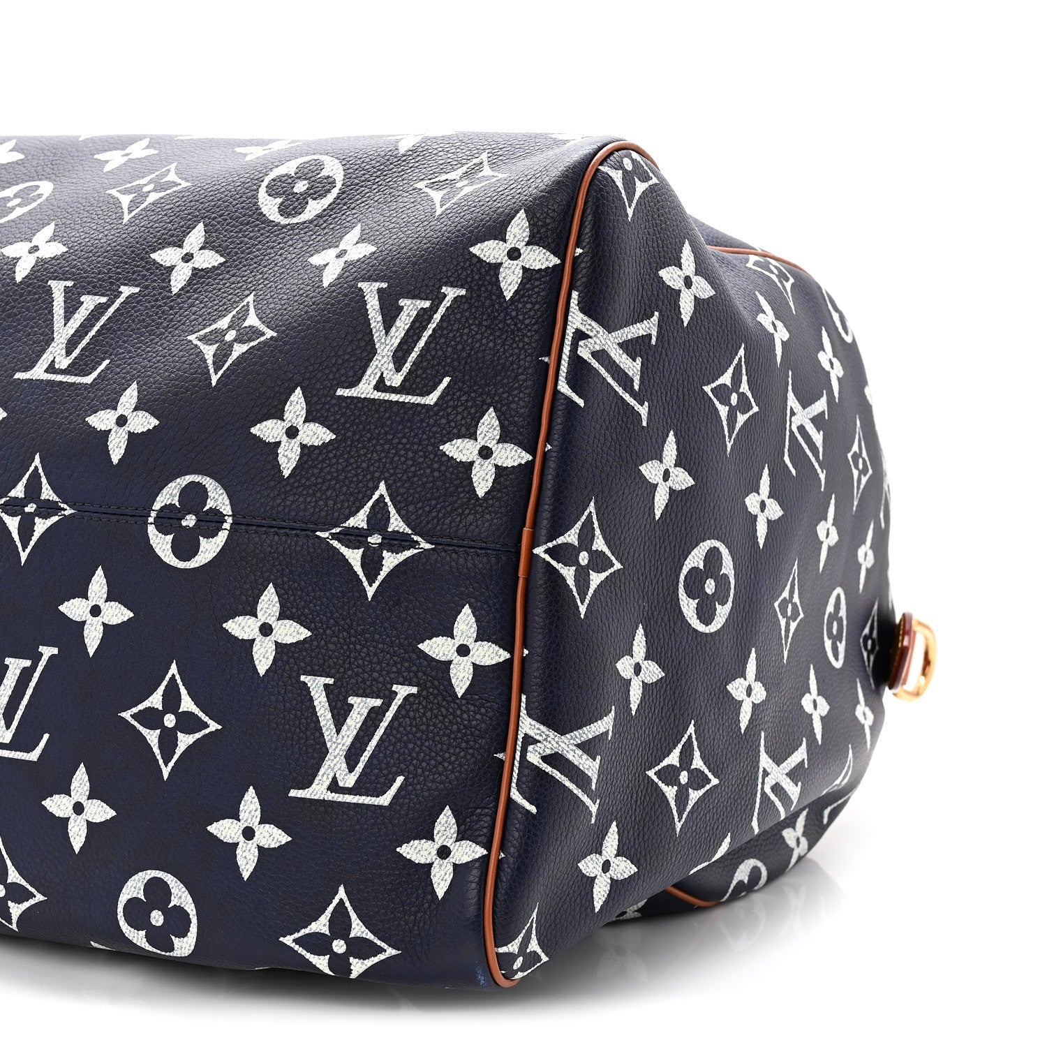 CALFSKIN MONOGRAM SPEEDY P9 BANDOULIERE 50 INDIGO