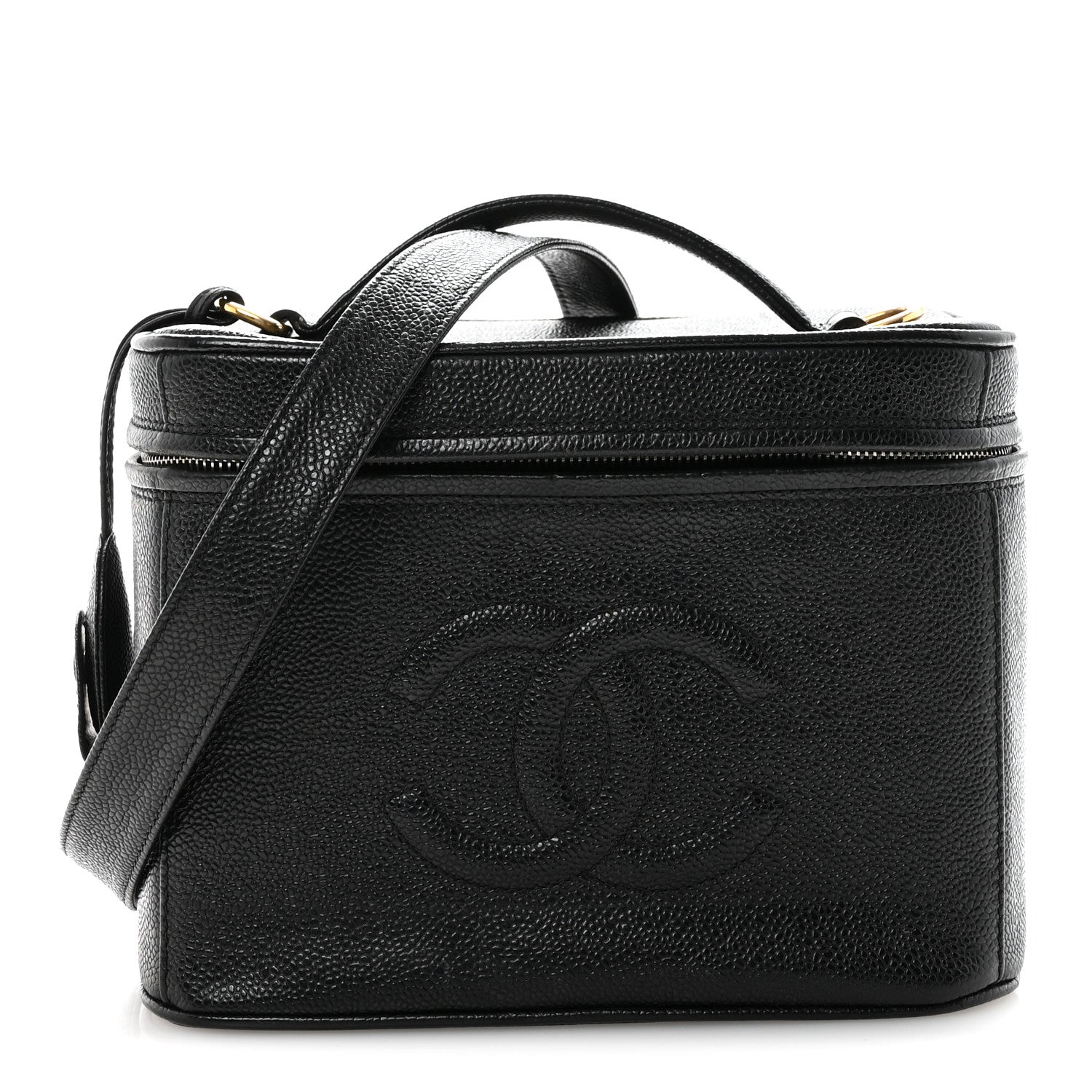 CAVIAR CC VANITY TRAIN CASE BLACK