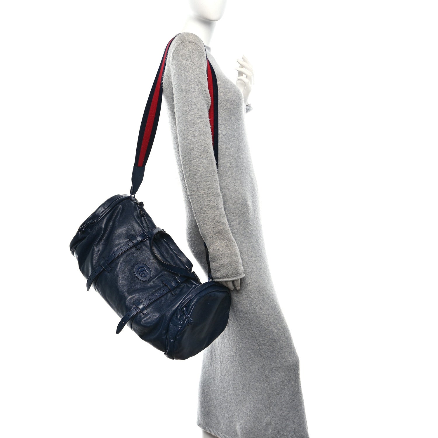 PIUMA LUX ENERGY MONOCHROME DOUBLE G DUFFLE BAG BLUE