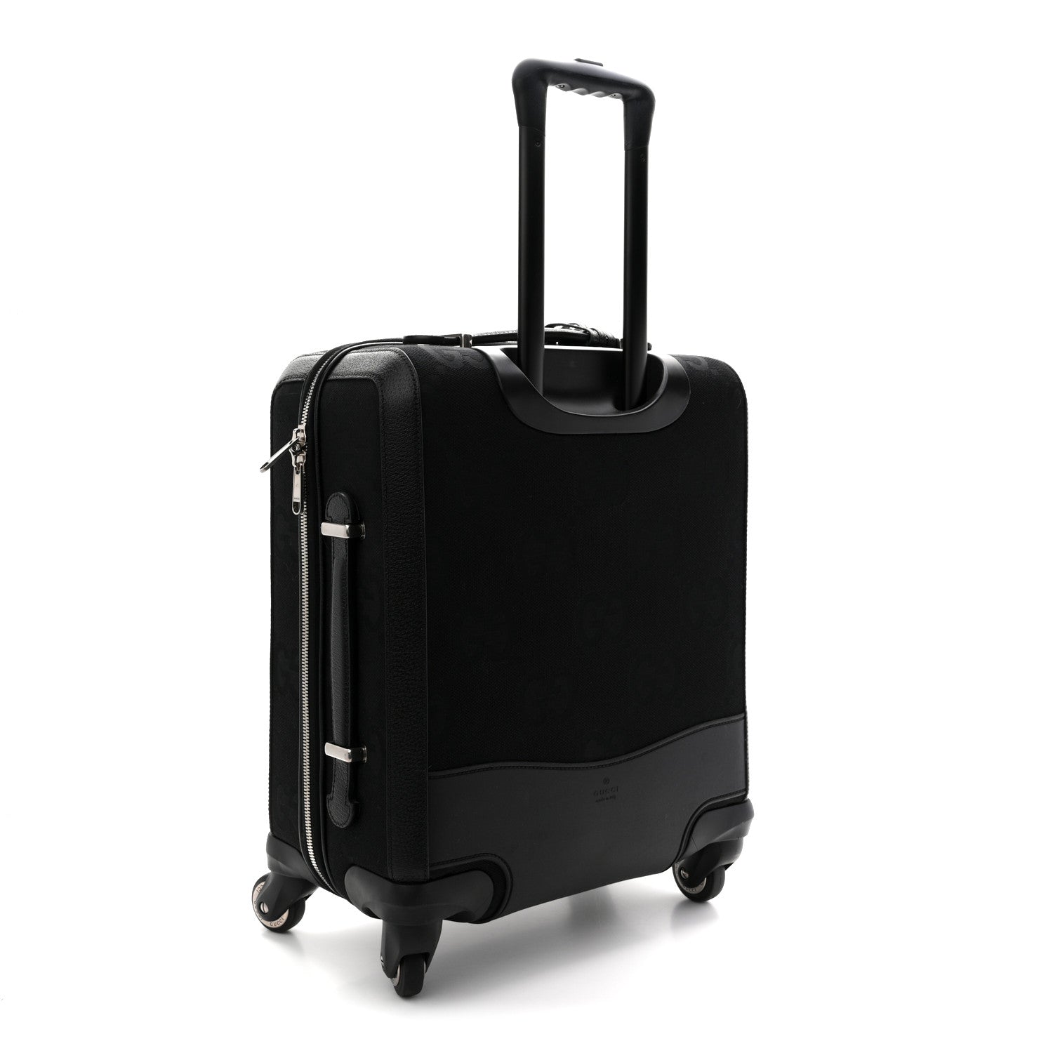 MONOGRAM JUMBO GG CANVAS TEXTURED CALFSKIN SMALL CARRY ON TROLLEY BLACK