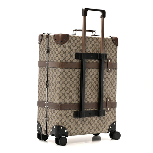 Supreme Monogram Medium Globe-Trotter Suitcase Brown
