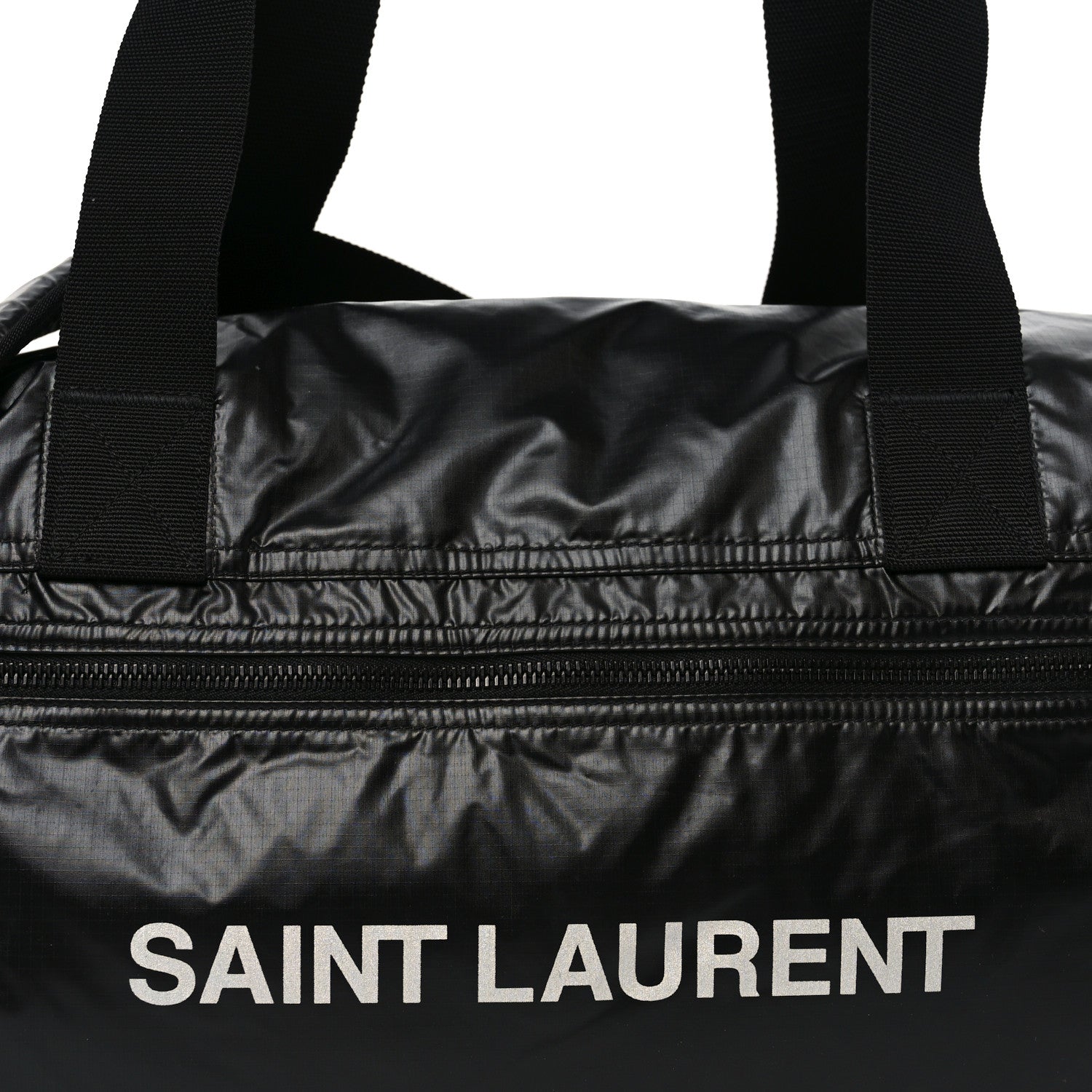 NYLON NUXX RIPSTOP DUFFLE BLACK WHITE